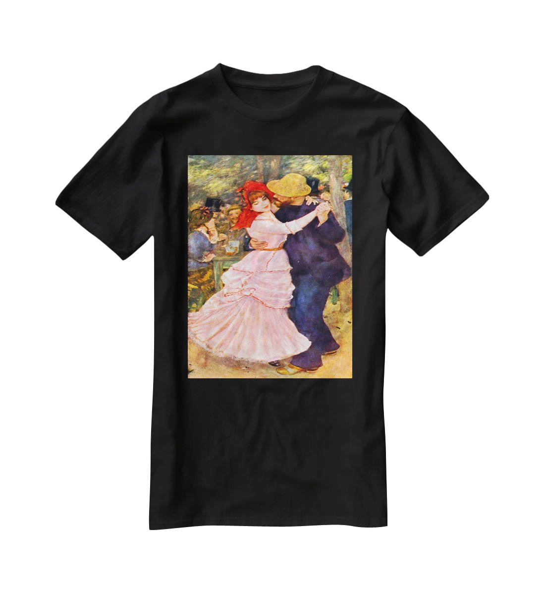 Dance in Bougival by Renoir T-Shirt - Canvas Art Rocks - 1