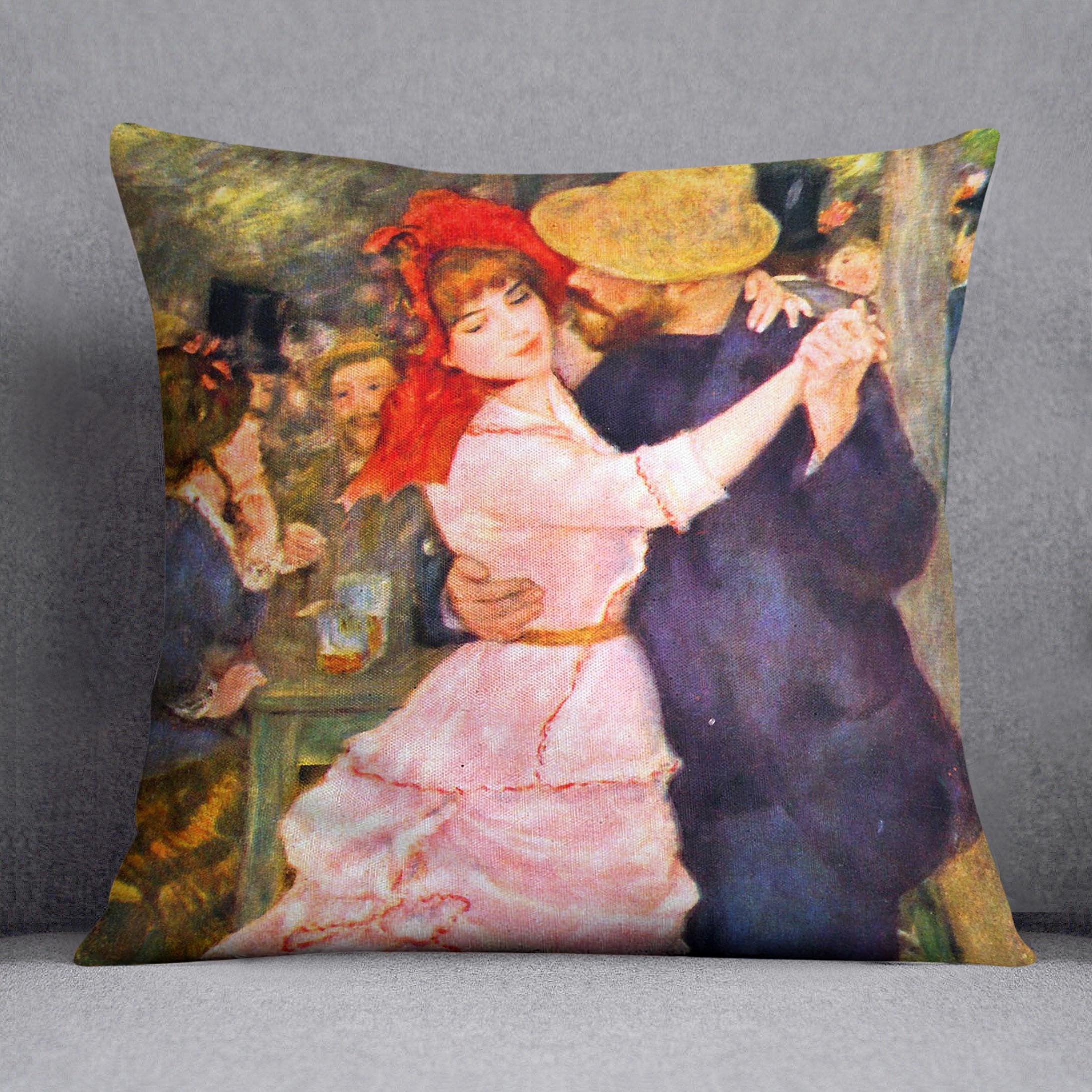 Dance in Bougival by Renoir Throw Pillow