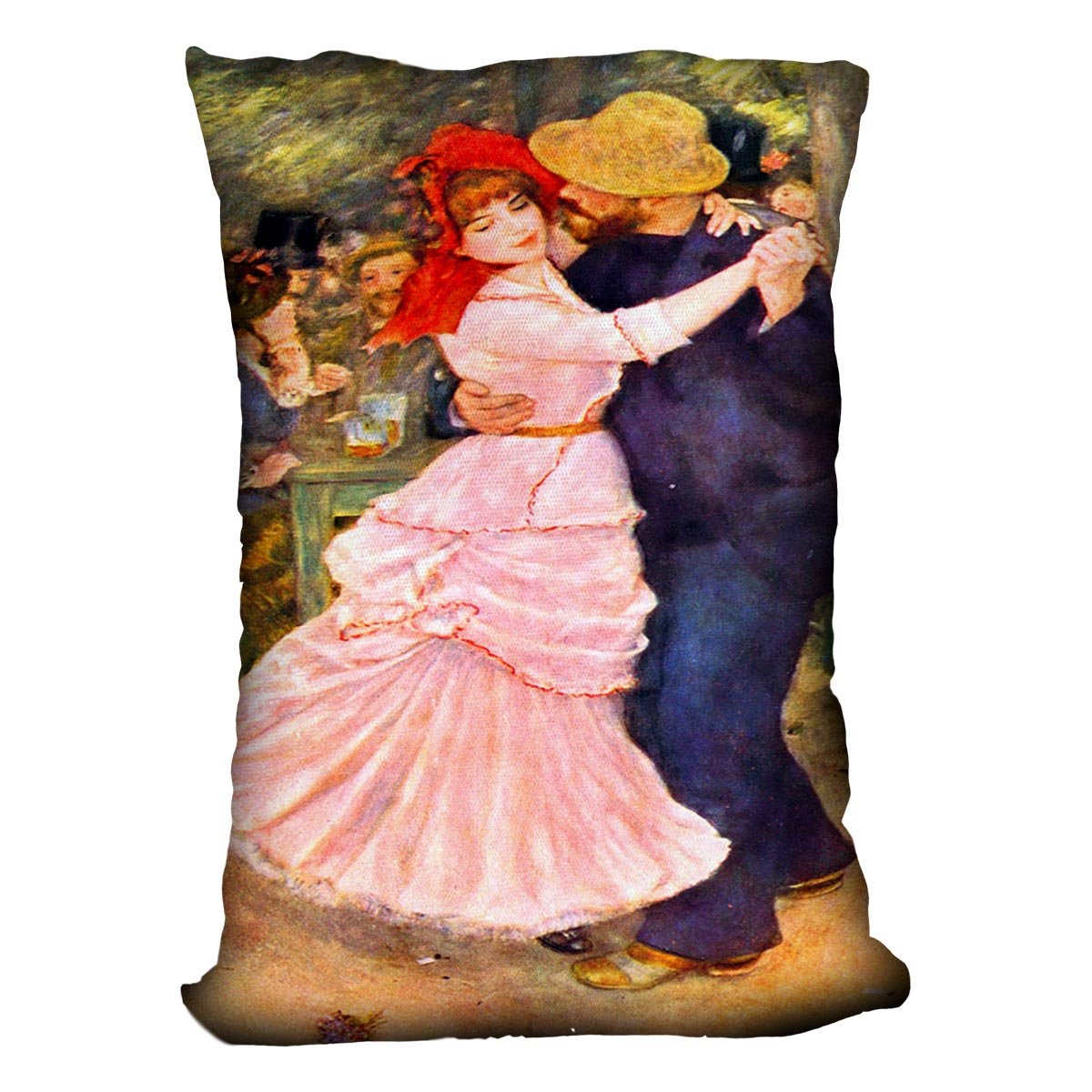 Dance in Bougival by Renoir Throw Pillow