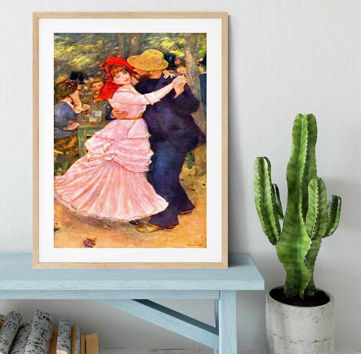 Dance in Bougival by Renoir Framed Print - Canvas Art Rocks - 3