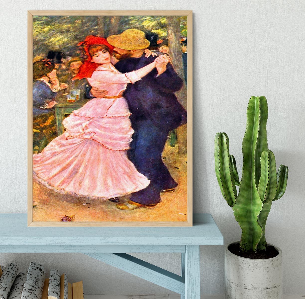 Dance in Bougival by Renoir Framed Print - Canvas Art Rocks - 4