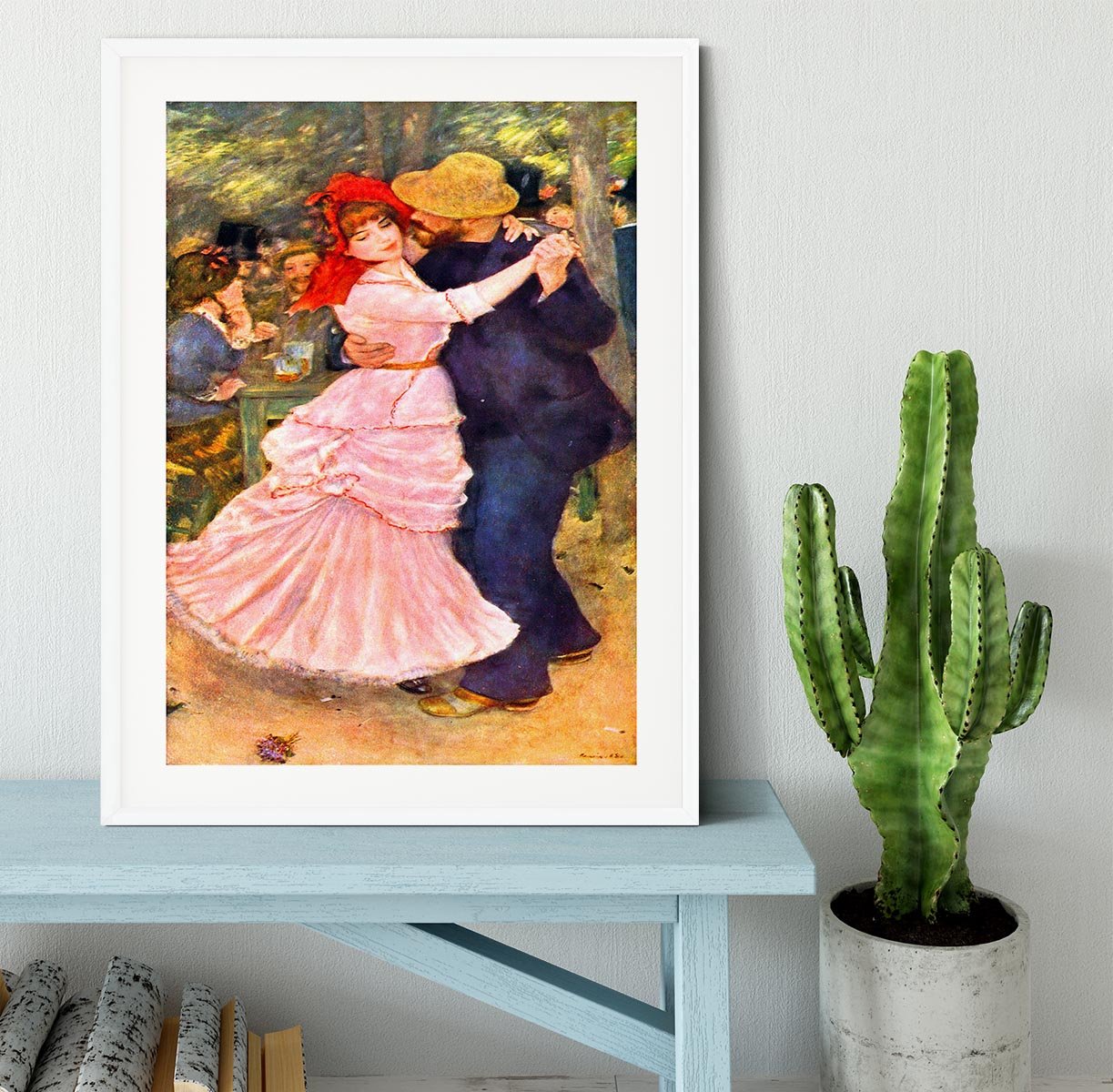 Dance in Bougival by Renoir Framed Print - Canvas Art Rocks - 5