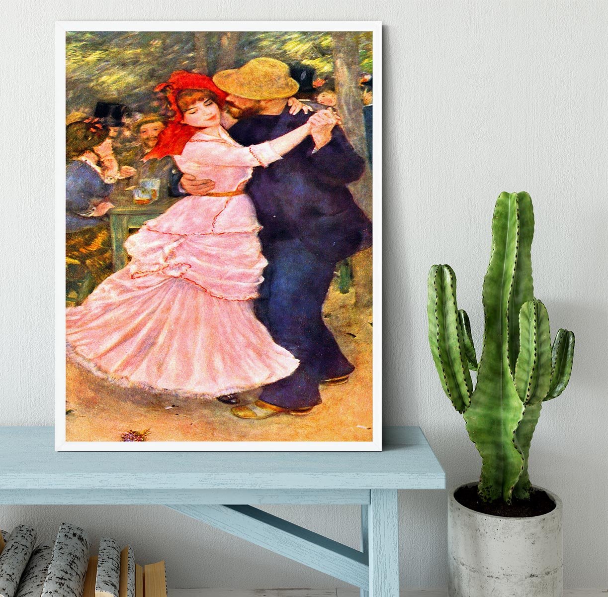 Dance in Bougival by Renoir Framed Print - Canvas Art Rocks -6