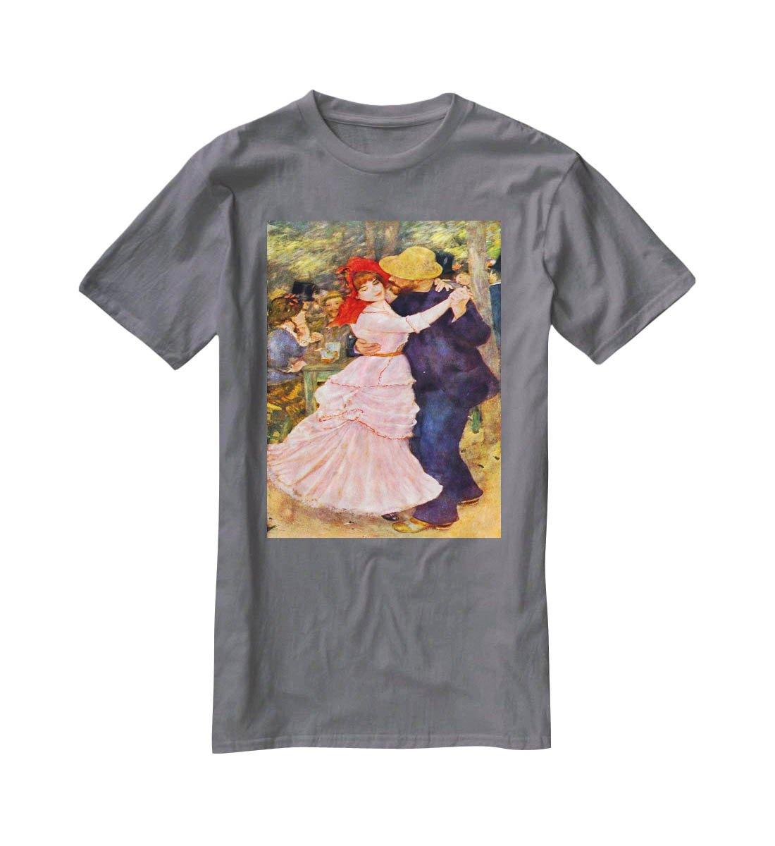 Dance in Bougival by Renoir T-Shirt - Canvas Art Rocks - 3