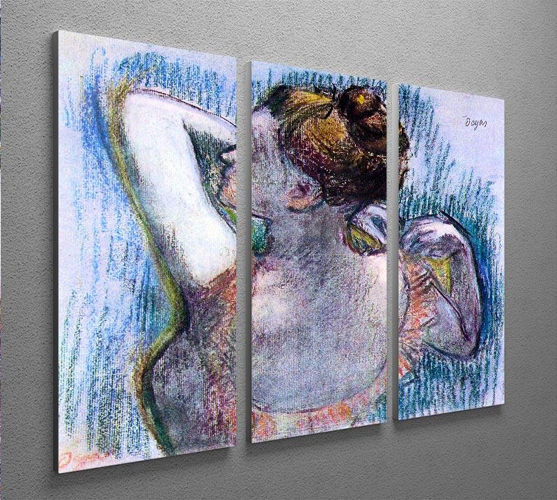Dancer 1 by Degas 3 Split Panel Canvas Print - Canvas Art Rocks - 2
