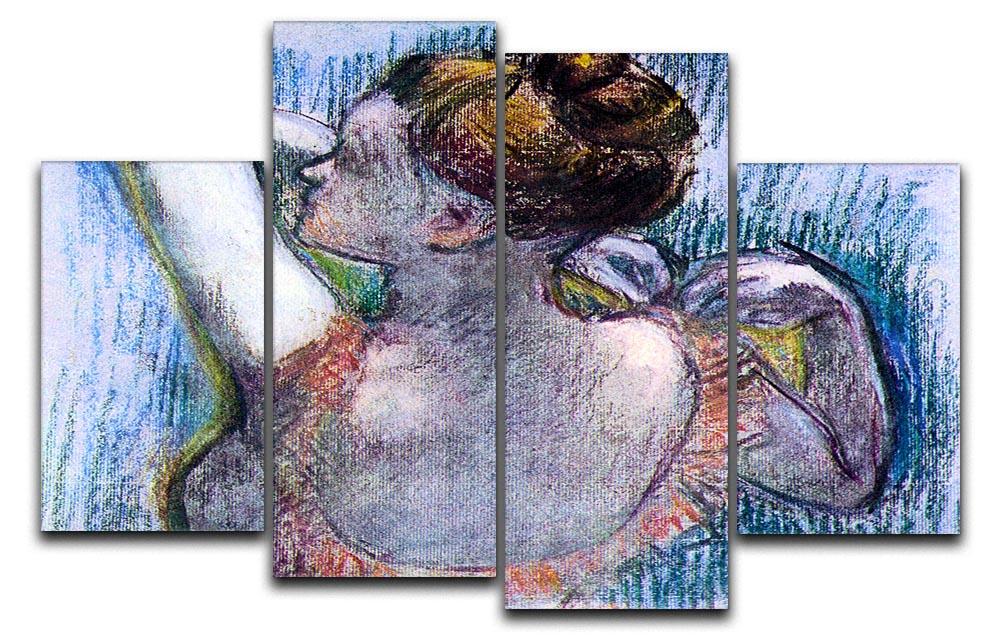 Dancer 1 by Degas 4 Split Panel Canvas - Canvas Art Rocks - 1