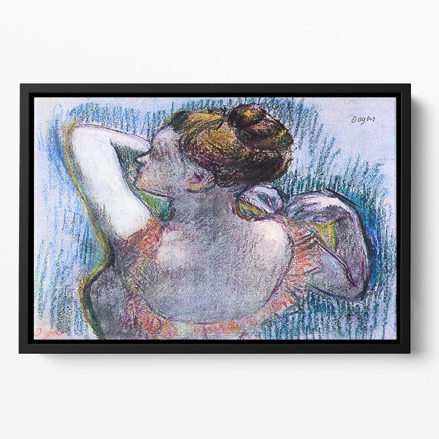 Dancer 1 by Degas Floating Framed Canvas