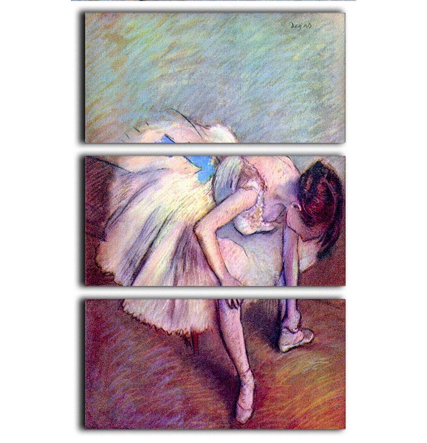 Dancer 2 by Degas 3 Split Panel Canvas Print - Canvas Art Rocks - 1