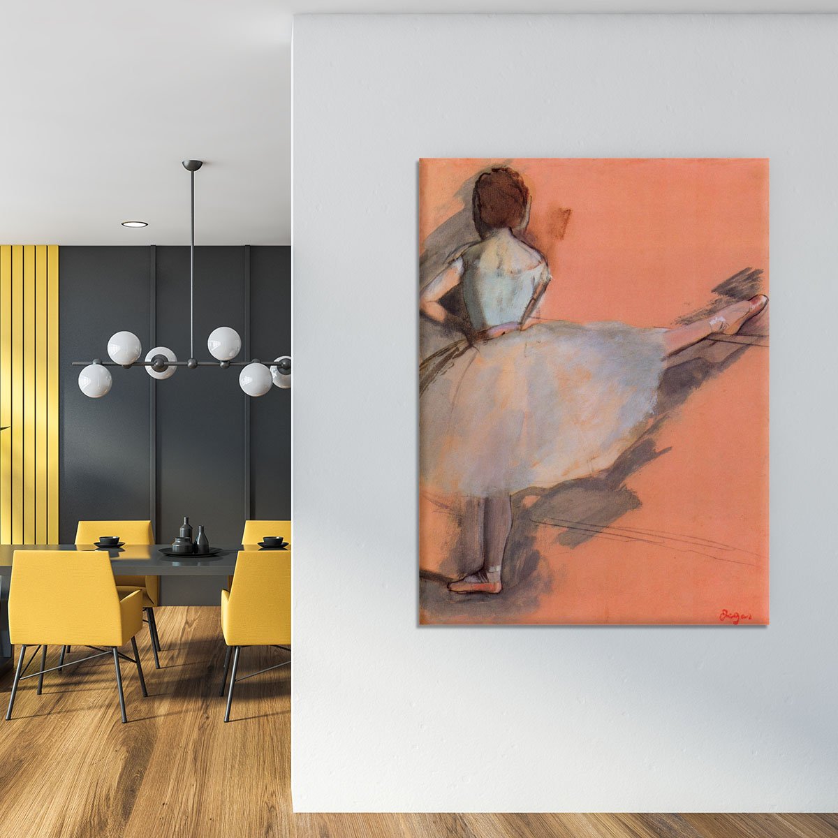Dancer at the bar 1 by Degas Canvas Print or Poster