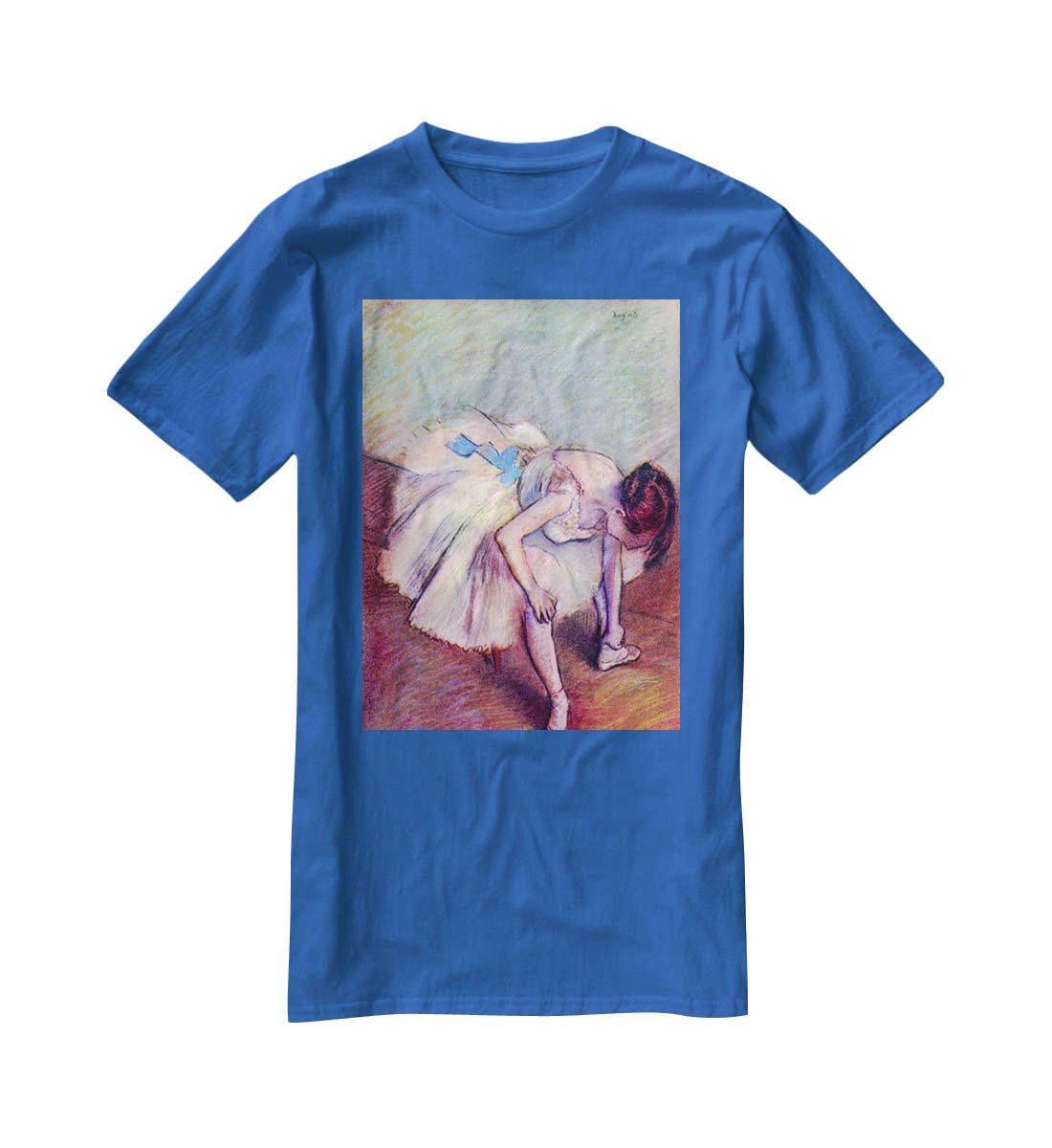 Dancer bent over by Degas T-Shirt - Canvas Art Rocks - 2