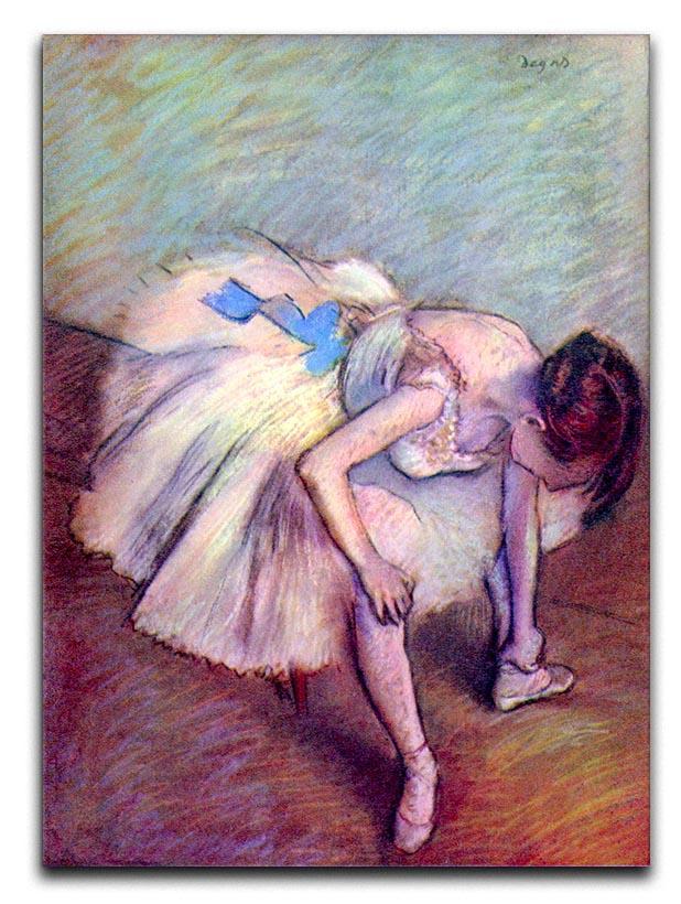 Dancer bent over by Degas Canvas Print or Poster - Canvas Art Rocks - 1