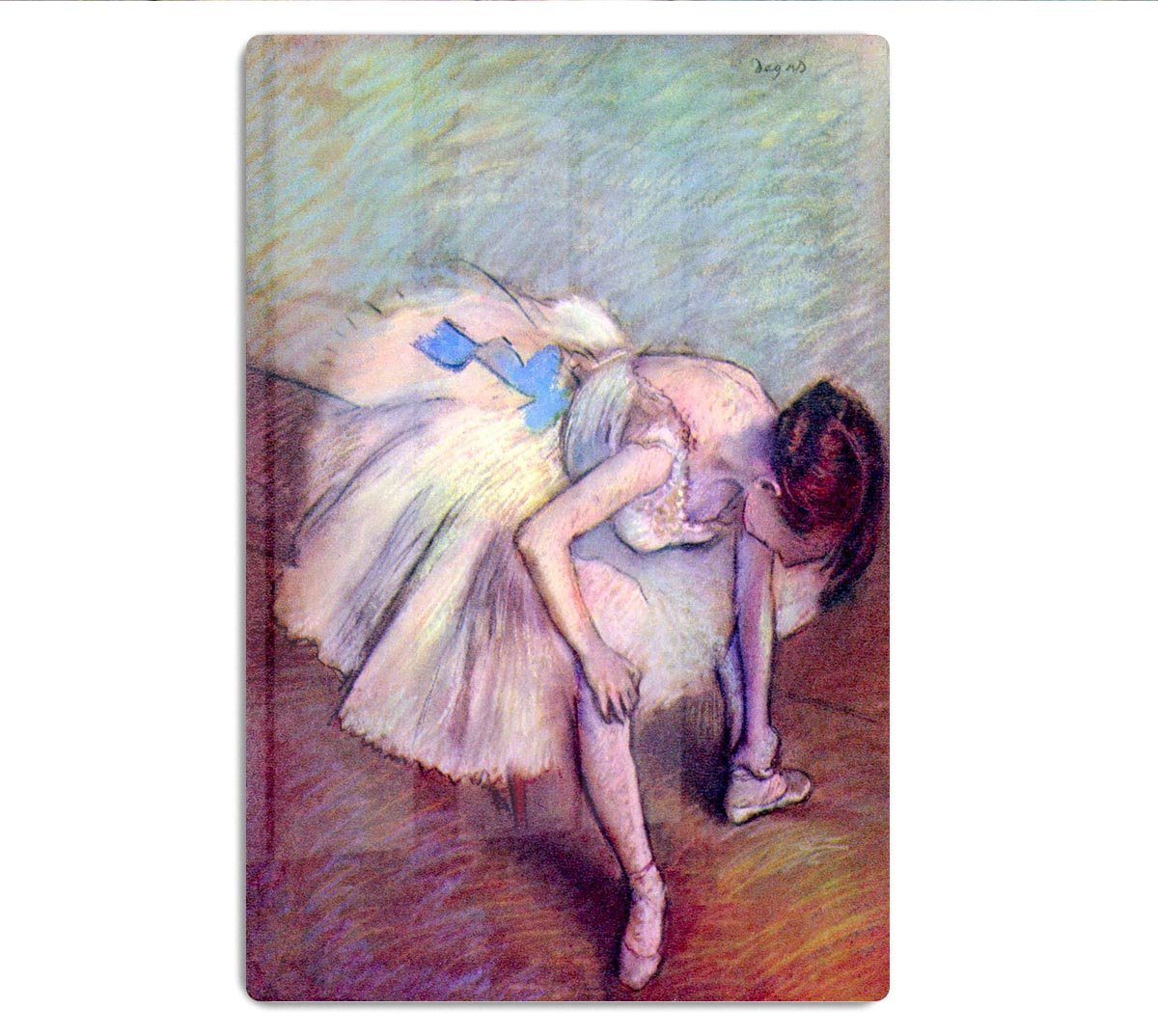 Dancer bent over by Degas HD Metal Print - Canvas Art Rocks - 1