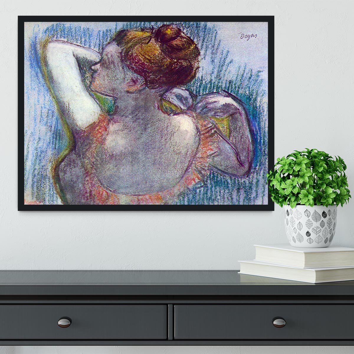 Dancer by Degas Framed Print - Canvas Art Rocks - 2