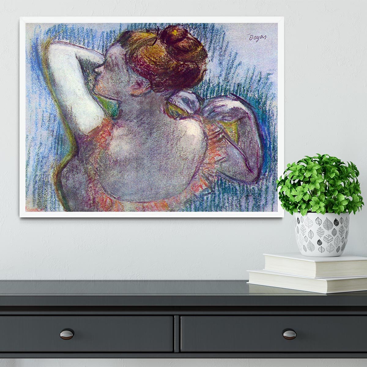 Dancer by Degas Framed Print - Canvas Art Rocks -6