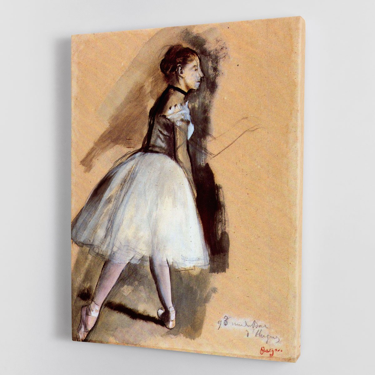 Dancer in step position 1 by Degas Canvas Print or Poster