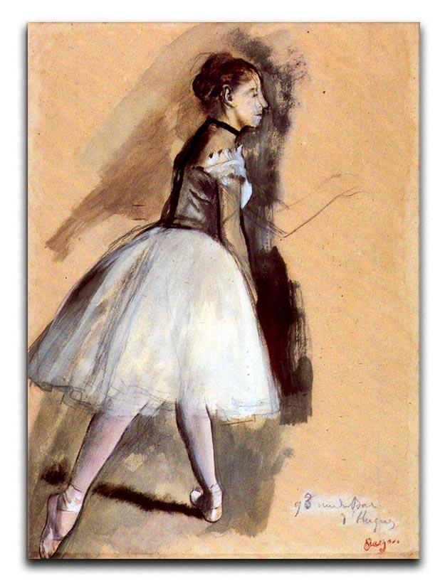 Dancer in step position 1 by Degas Canvas Print or Poster - Canvas Art Rocks - 1