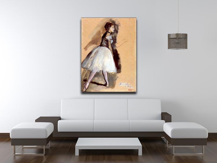 Dancer in step position 1 by Degas Canvas Print or Poster - Canvas Art Rocks - 4