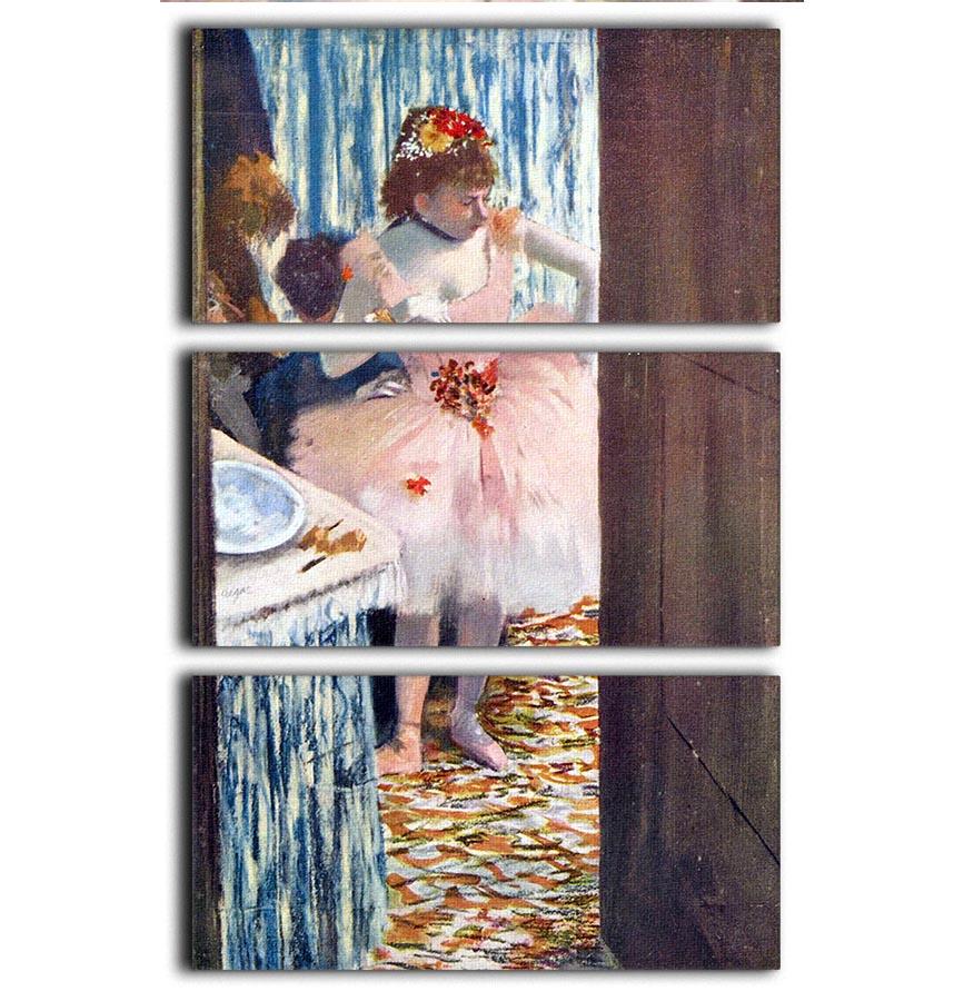 Dancer in the Loge by Degas 3 Split Panel Canvas Print - Canvas Art Rocks - 1