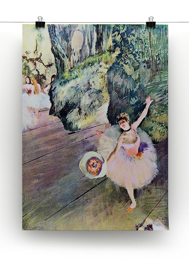Dancer with a bouquet of flowers The Star of the ballet by Degas Canvas Print or Poster - Canvas Art Rocks - 2