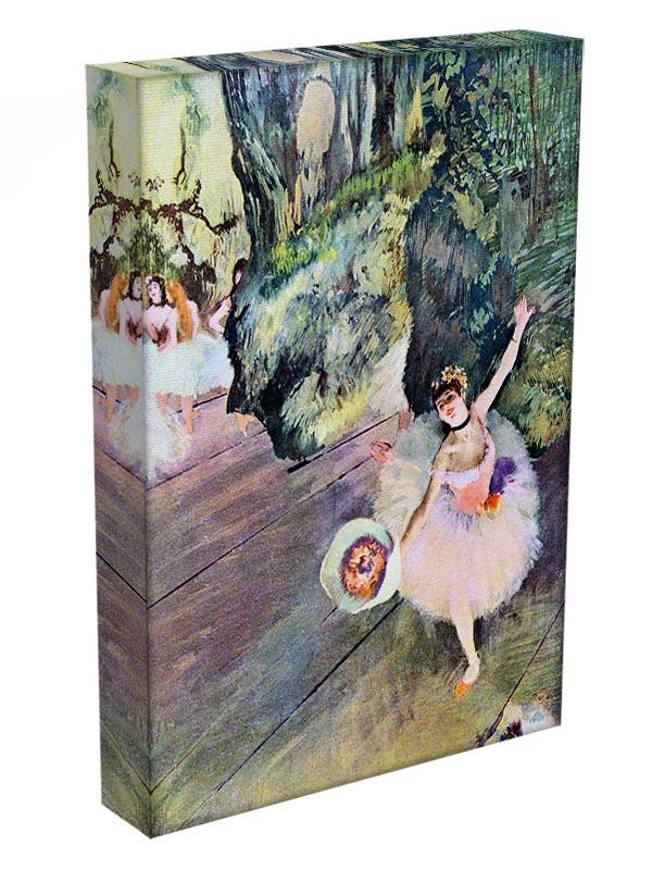 Dancer with a bouquet of flowers The Star of the ballet by Degas Canvas Print or Poster - Canvas Art Rocks - 3