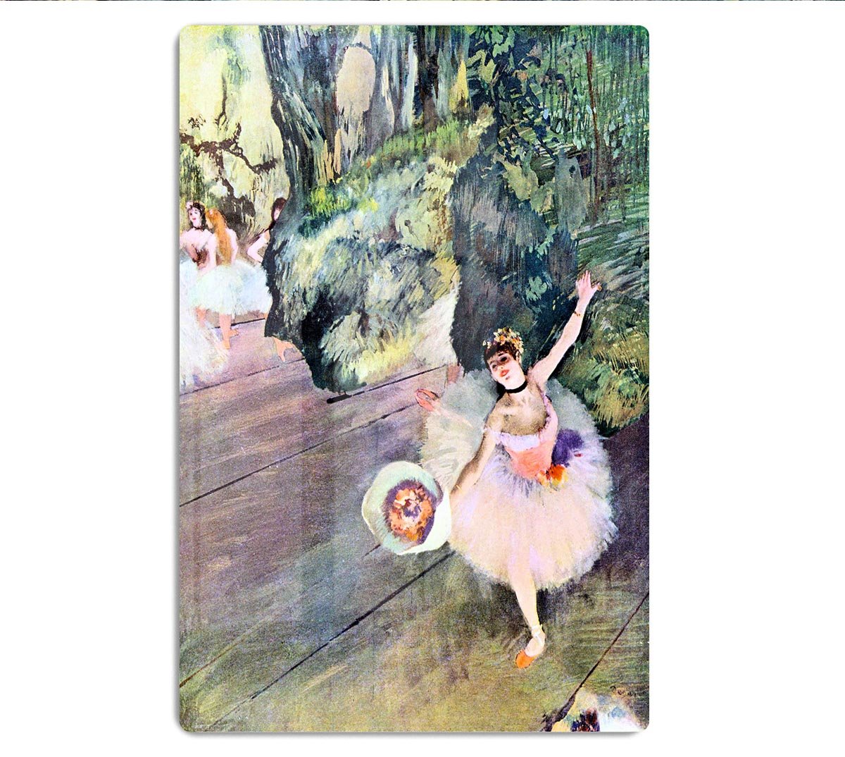 Dancer with a bouquet of flowers The Star of the ballet by Degas HD Metal Print - Canvas Art Rocks - 1