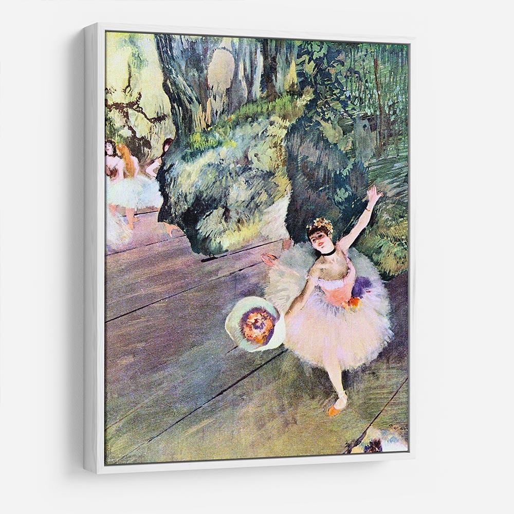 Dancer with a bouquet of flowers The Star of the ballet by Degas HD Metal Print - Canvas Art Rocks - 7