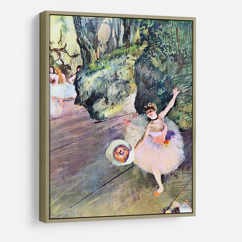 Dancer with a bouquet of flowers The Star of the ballet by Degas HD Metal Print - Canvas Art Rocks - 8