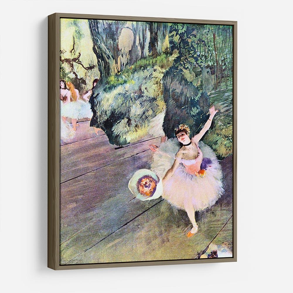 Dancer with a bouquet of flowers The Star of the ballet by Degas HD Metal Print - Canvas Art Rocks - 10