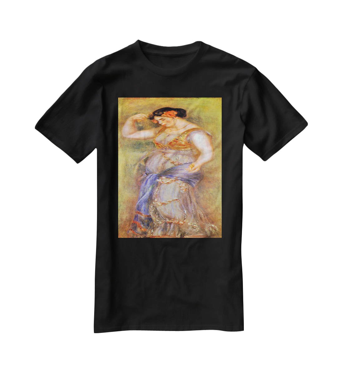 Dancer with castanets by Renoir T-Shirt - Canvas Art Rocks - 1