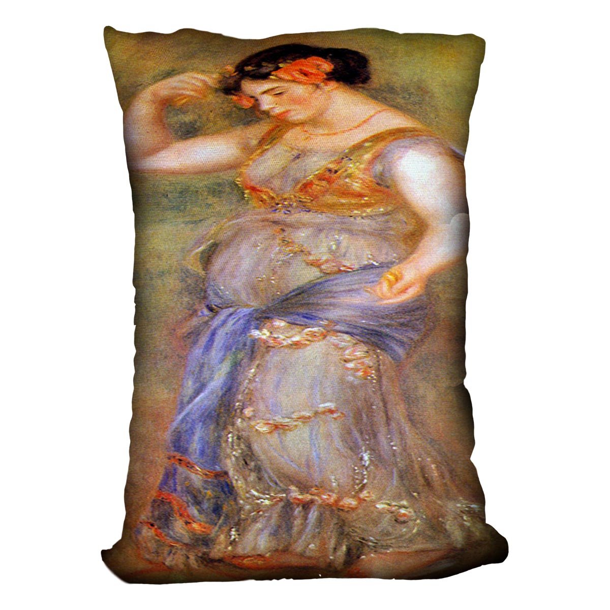 Dancer with castanets by Renoir Throw Pillow