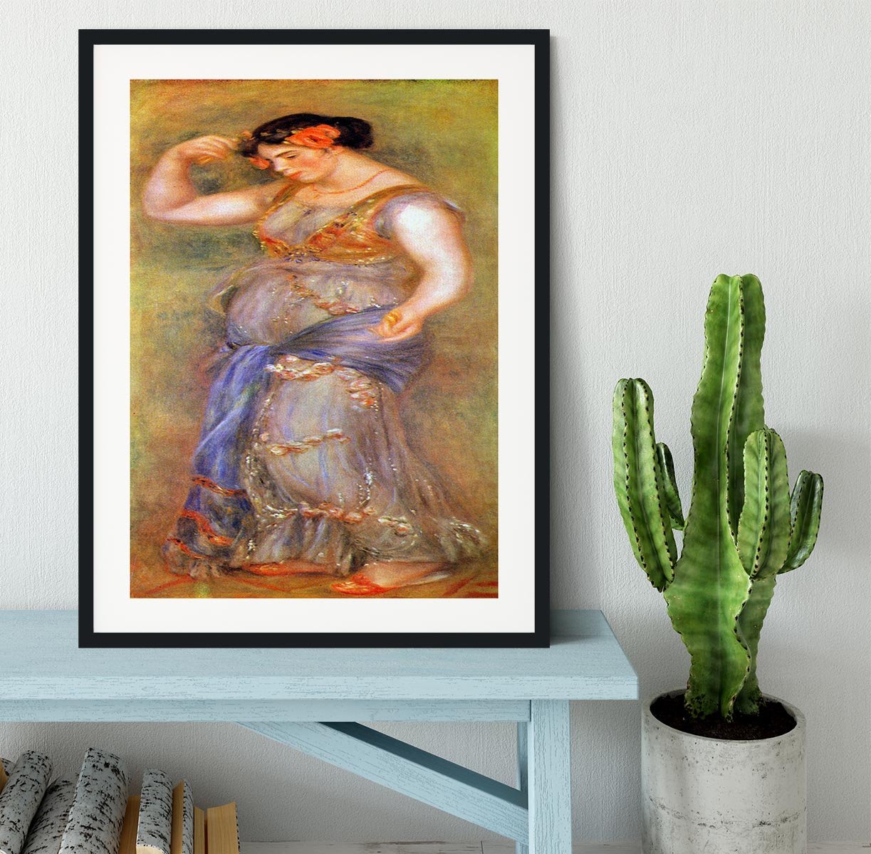 Dancer with castanets by Renoir Framed Print - Canvas Art Rocks - 1