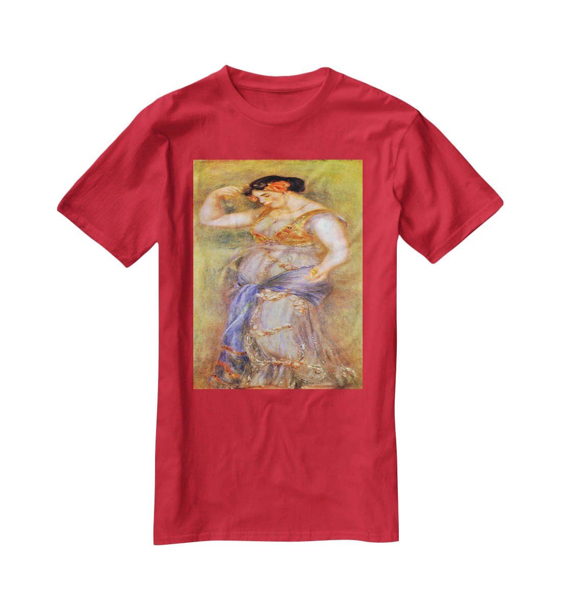 Dancer with castanets by Renoir T-Shirt - Canvas Art Rocks - 4