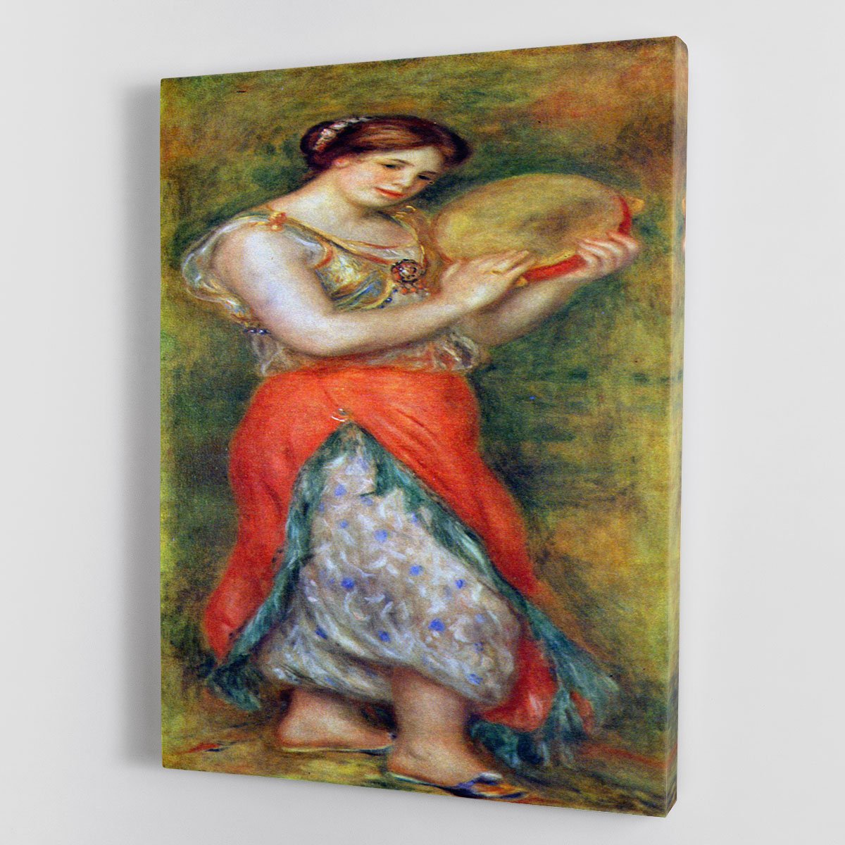 Dancer with tamborine by Renoir Canvas Print or Poster