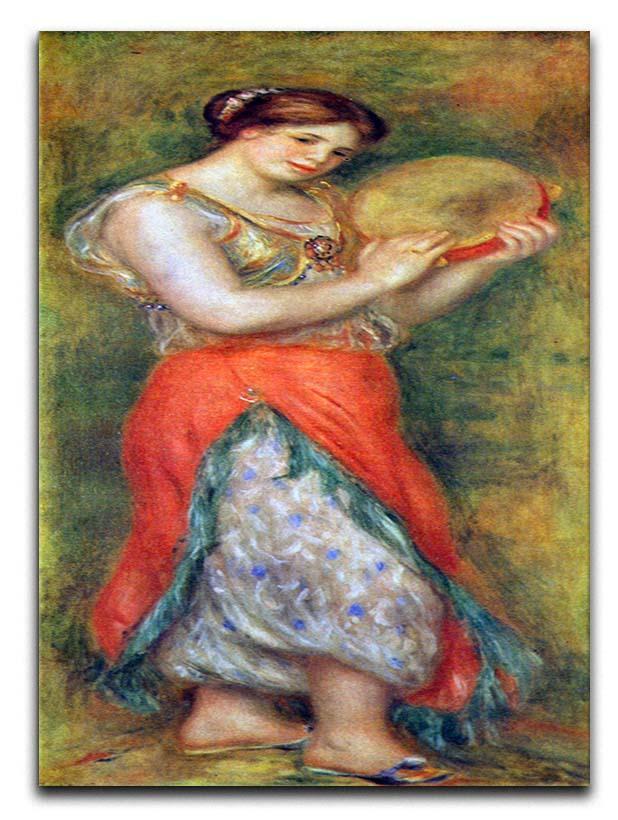 Dancer with tamborine by Renoir Canvas Print or Poster  - Canvas Art Rocks - 1