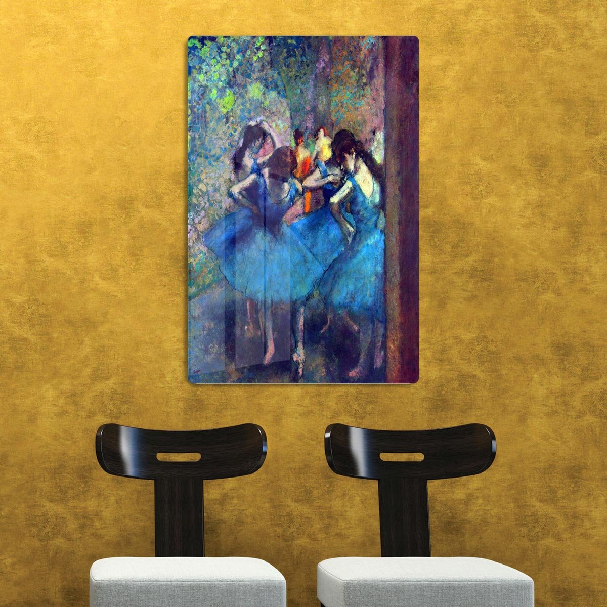 Dancers 1 by Degas HD Metal Print - Canvas Art Rocks - 2