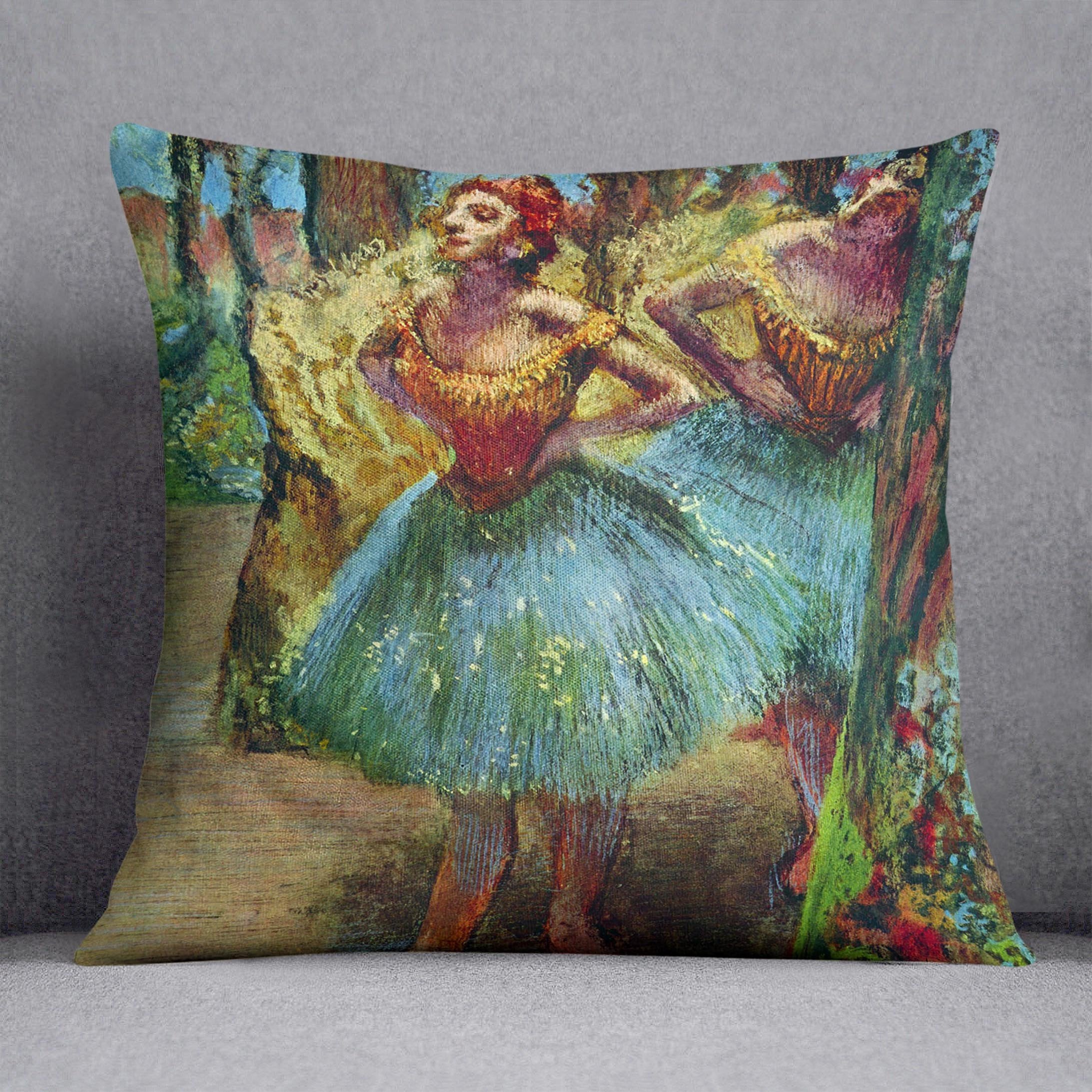 Dancers 2 by Degas Cushion