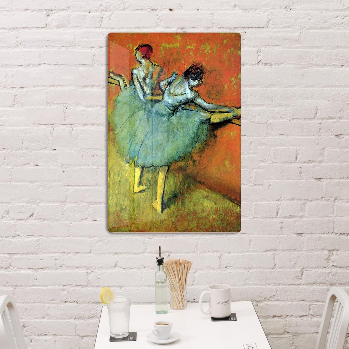 Dancers at the bar 1 by Degas HD Metal Print - Canvas Art Rocks - 3