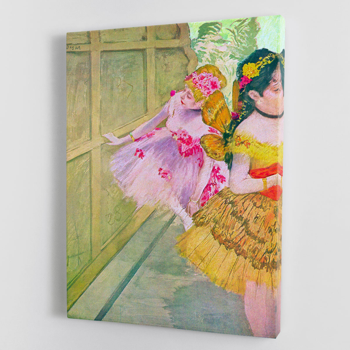 Dancers behind a backdrop by Degas Canvas Print or Poster - Canvas Art Rocks - 1
