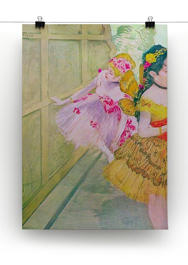 Dancers behind a backdrop by Degas Canvas Print or Poster - Canvas Art Rocks - 2