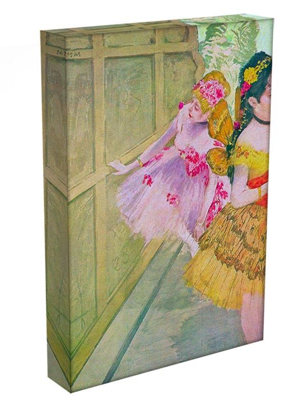 Dancers behind a backdrop by Degas Canvas Print or Poster - Canvas Art Rocks - 3