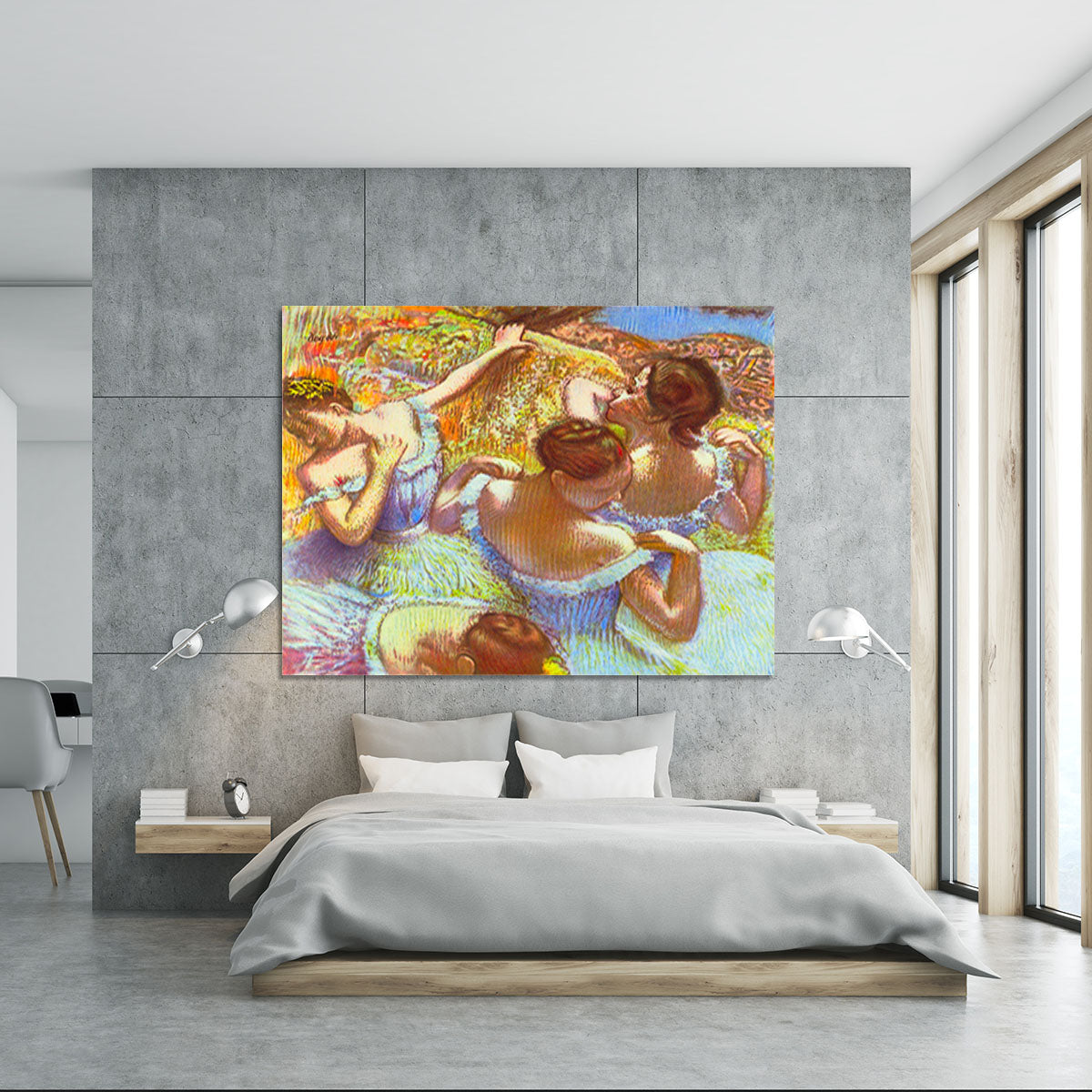 Dancers in blue by Degas Canvas Print or Poster - Canvas Art Rocks - 5