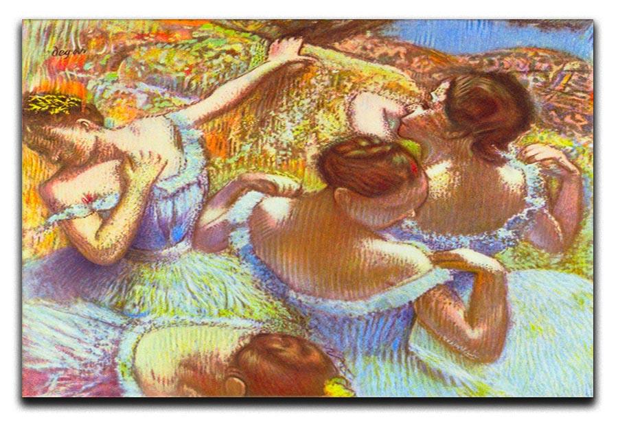 Dancers in blue by Degas Canvas Print or Poster - Canvas Art Rocks - 1