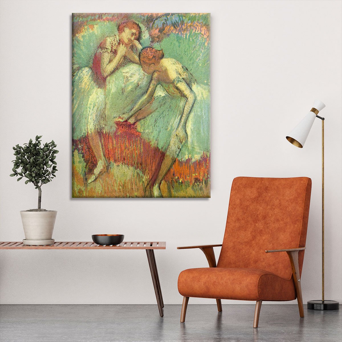 Dancers in green by Degas Canvas Print or Poster