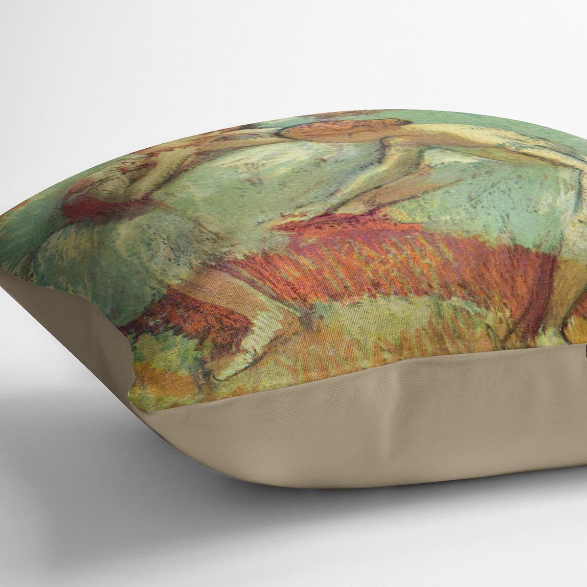 Dancers in green by Degas Cushion