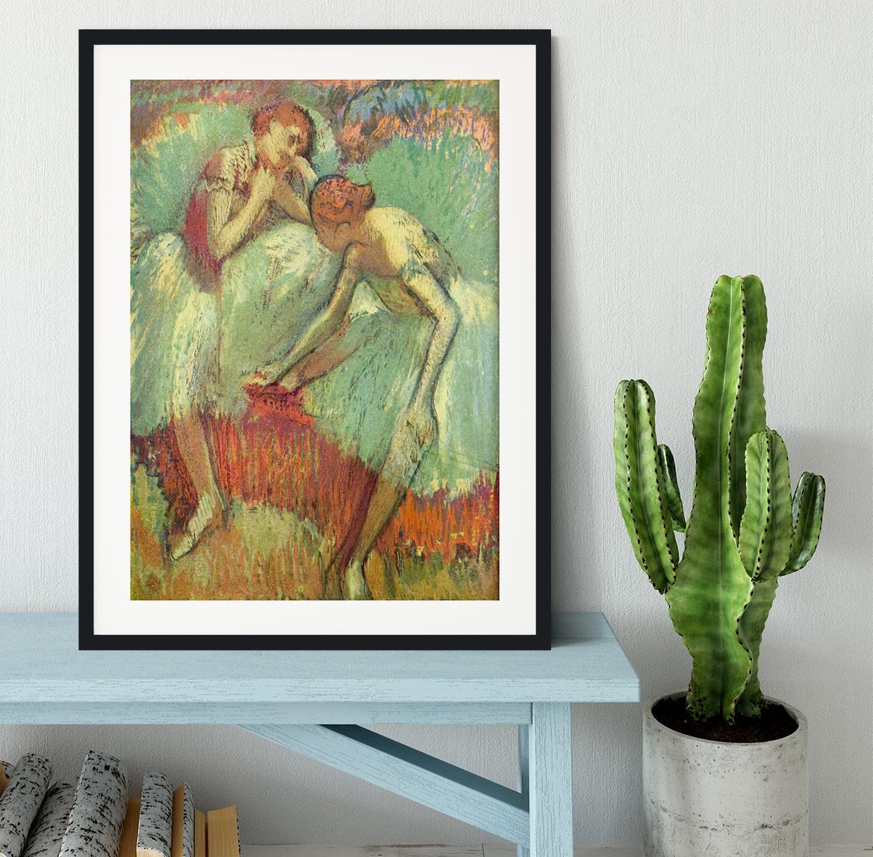 Dancers in green by Degas Framed Print - Canvas Art Rocks - 1