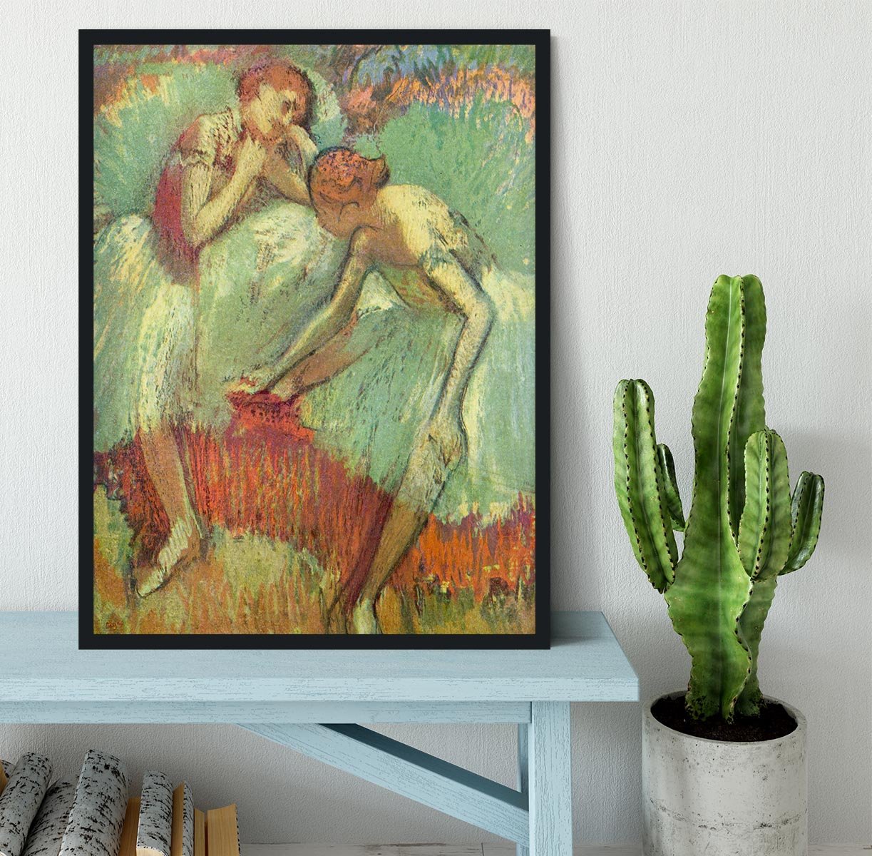 Dancers in green by Degas Framed Print - Canvas Art Rocks - 2