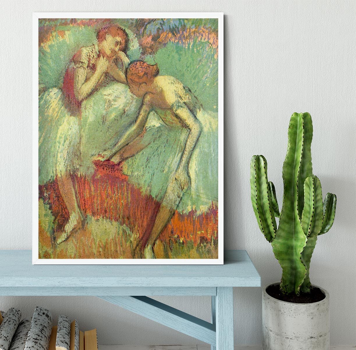 Dancers in green by Degas Framed Print - Canvas Art Rocks -6