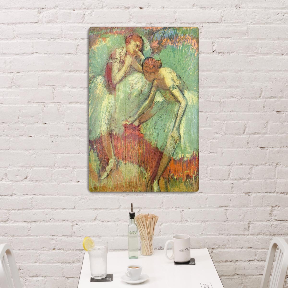 Dancers in green by Degas HD Metal Print - Canvas Art Rocks - 3