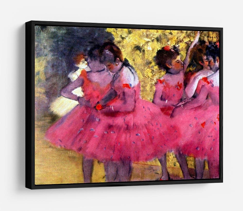 Dancers in pink between the scenes by Degas HD Metal Print - Canvas Art Rocks - 6