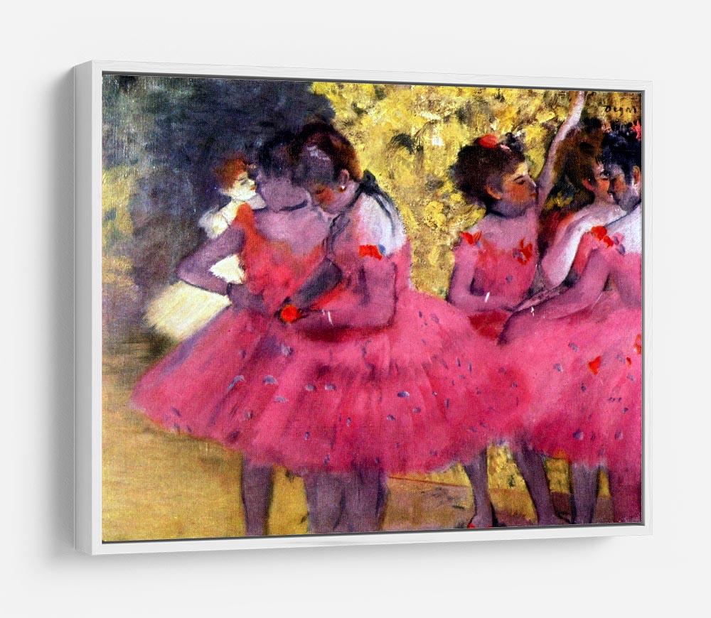 Dancers in pink between the scenes by Degas HD Metal Print - Canvas Art Rocks - 7